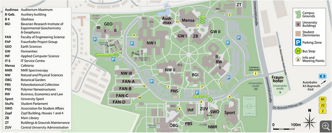 Campus Map - Uni Bayreuth